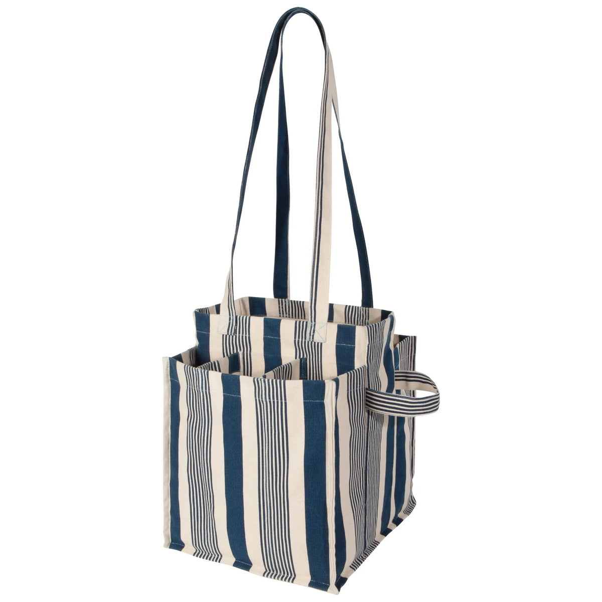 Essential Tote – Navy Stripe - Petite Thuet & Co.