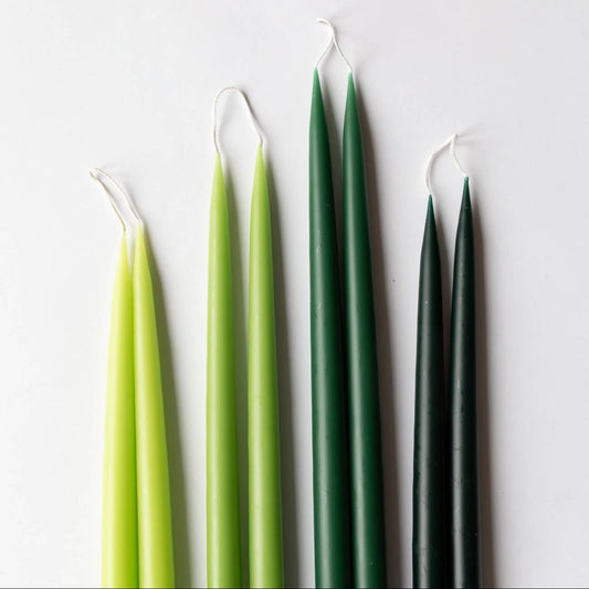 European Taper Candle Pair 14", Pine - Petite Thuet & Co.