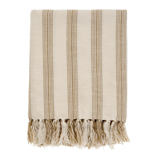 French Stripe Hammam Bath Towel, Sand - Petite Thuet & Co.