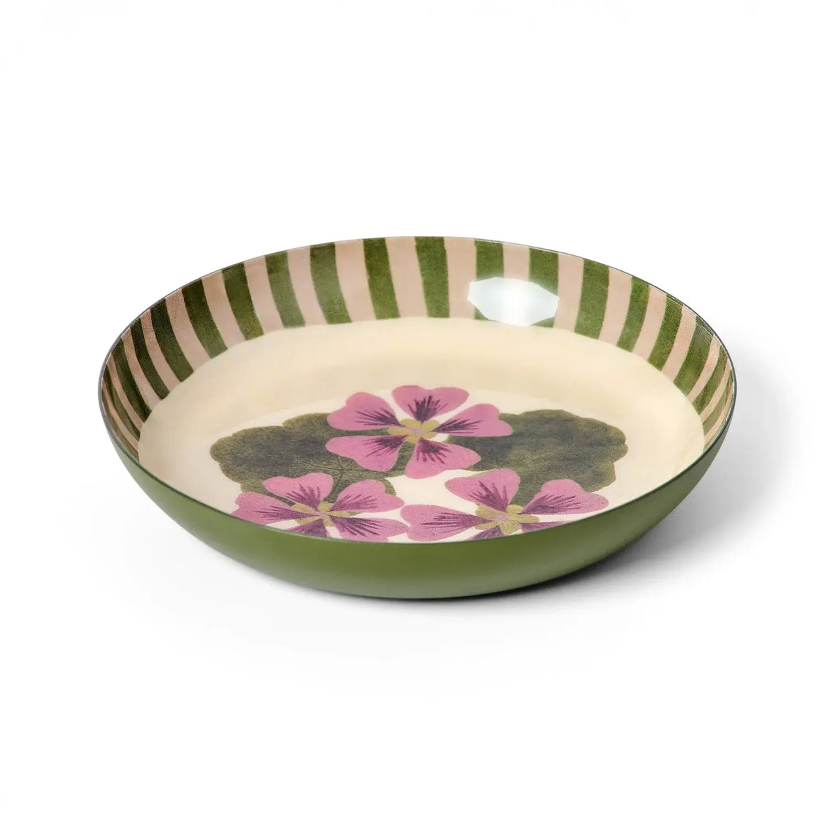 Small Enamel Tray, Geranium