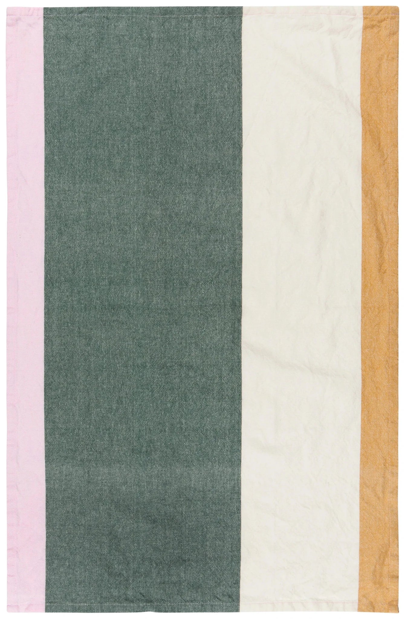 Green Colour Block Tea Towel - Petite Thuet & Co.
