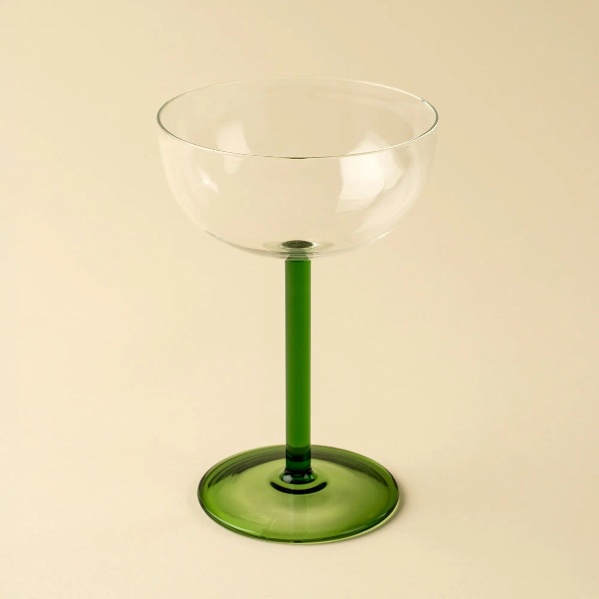 Green Coupe Glass - Petite Thuet & Co.