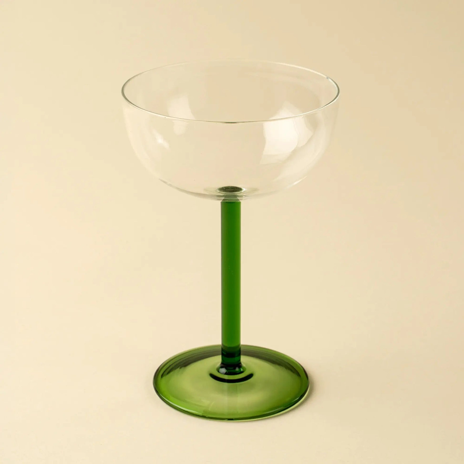 Green Coupe Glass - Petite Thuet & Co.