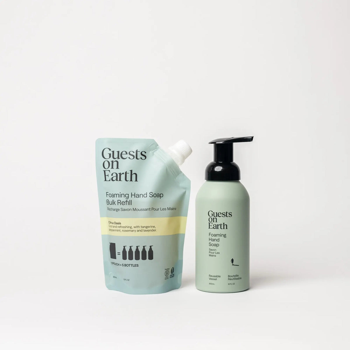 Guests on Earth Foaming Hand Soap Bottle – Citrus Oasis - Petite Thuet & Co.