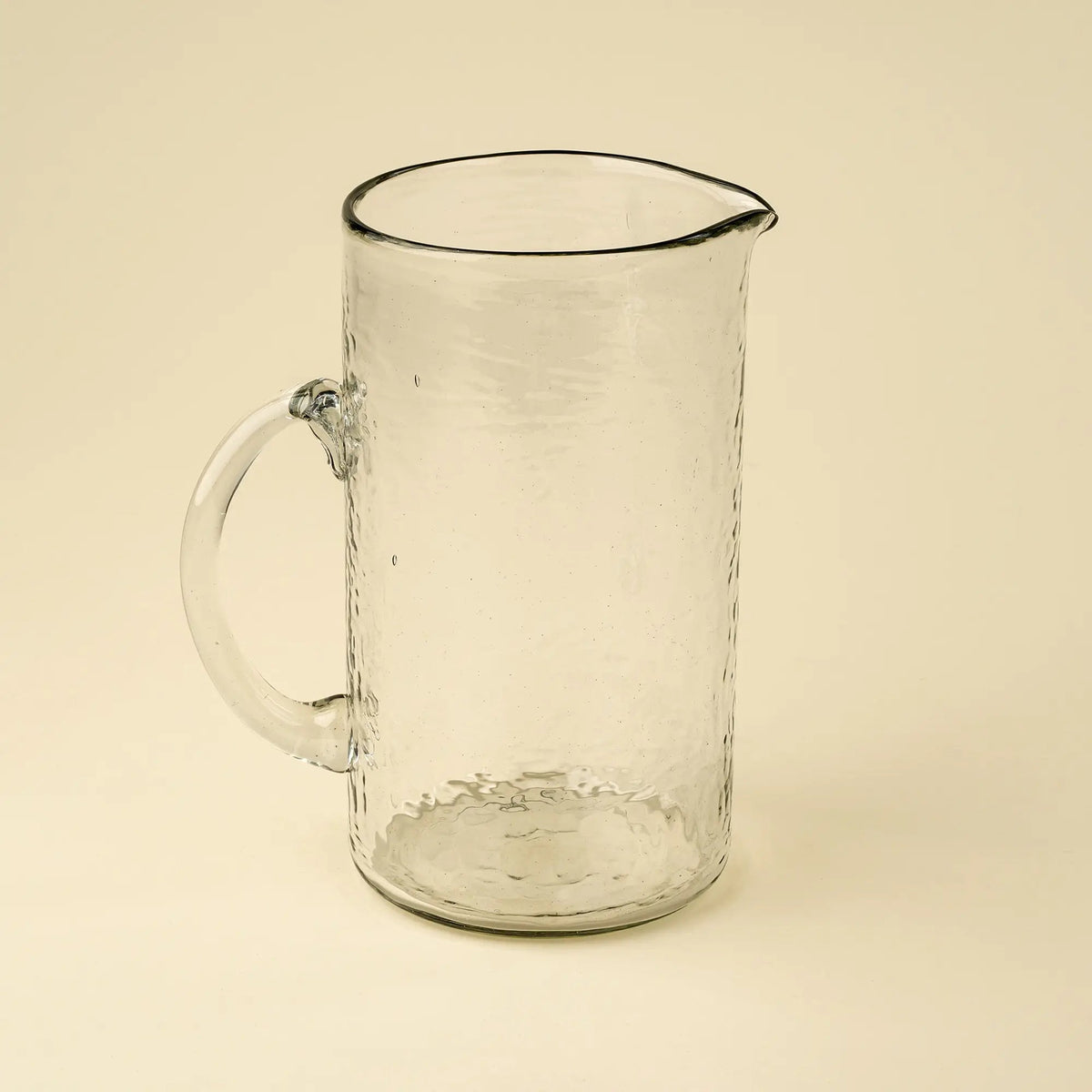 Hammered Glass Pitcher - Petite Thuet & Co.