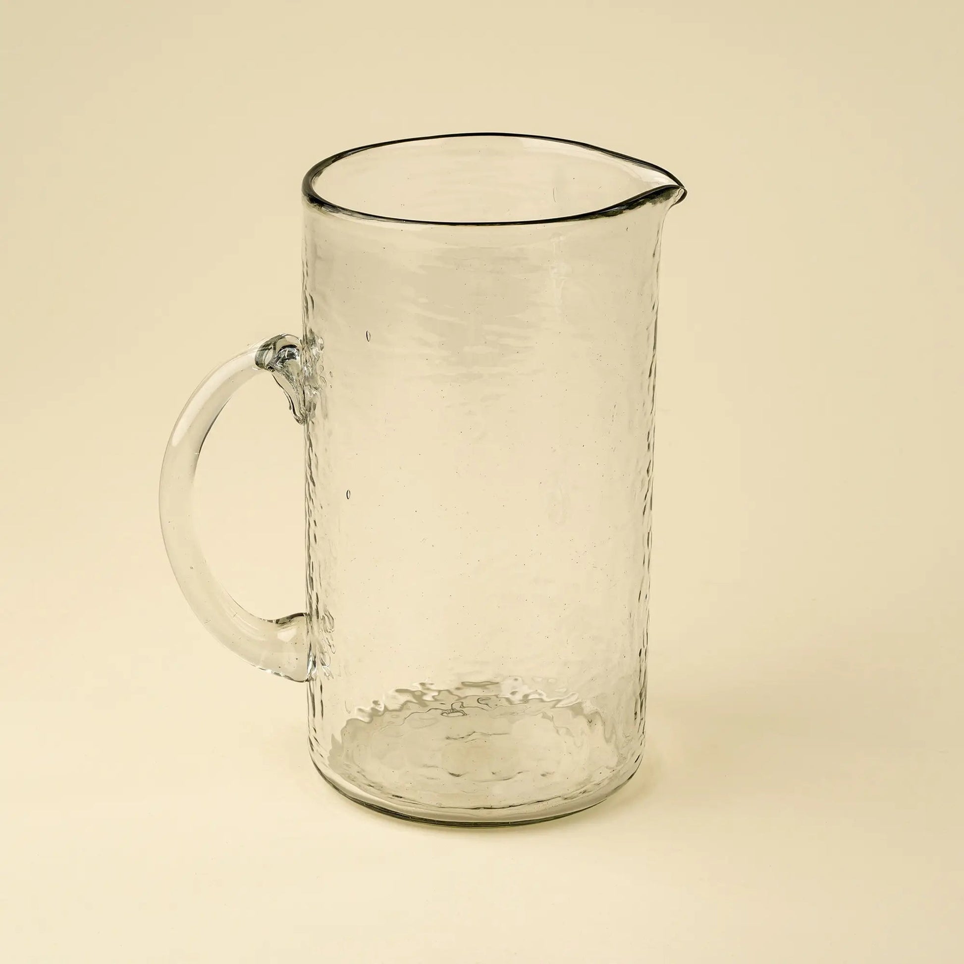 Hammered Glass Pitcher - Petite Thuet & Co.