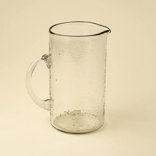 Hammered Glass Pitcher - Petite Thuet & Co.