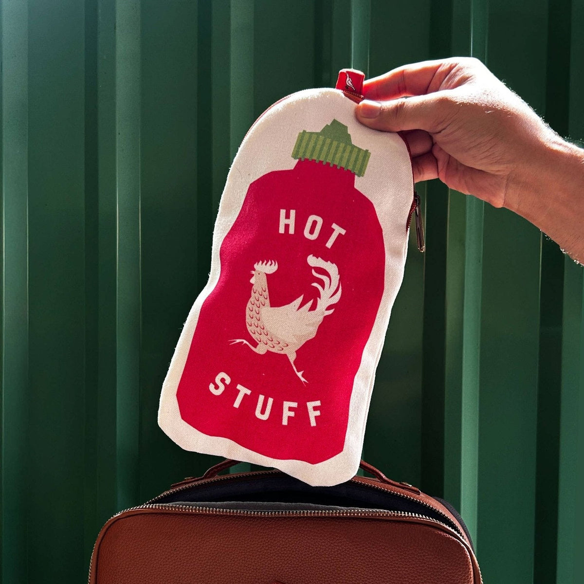 Hot Sauce Canvas Zipper Pouch & Pencil Case - Petite Thuet & Co.