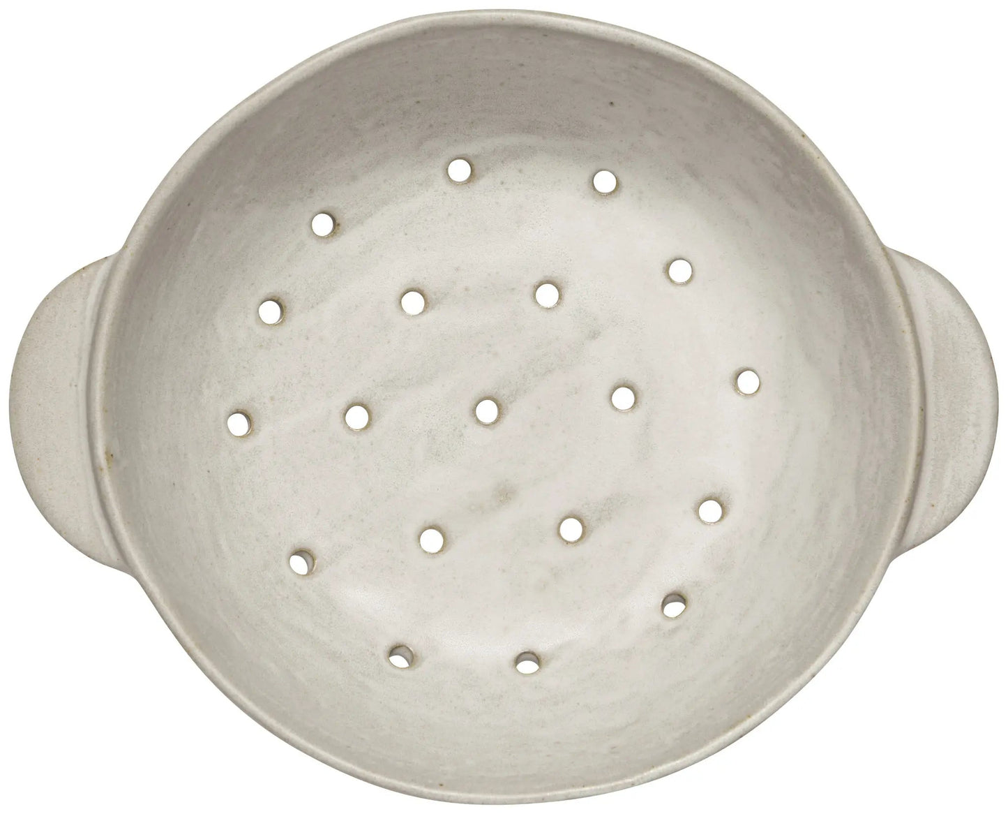 Ivory Ceramic Colander Bowl – Large - Petite Thuet & Co.