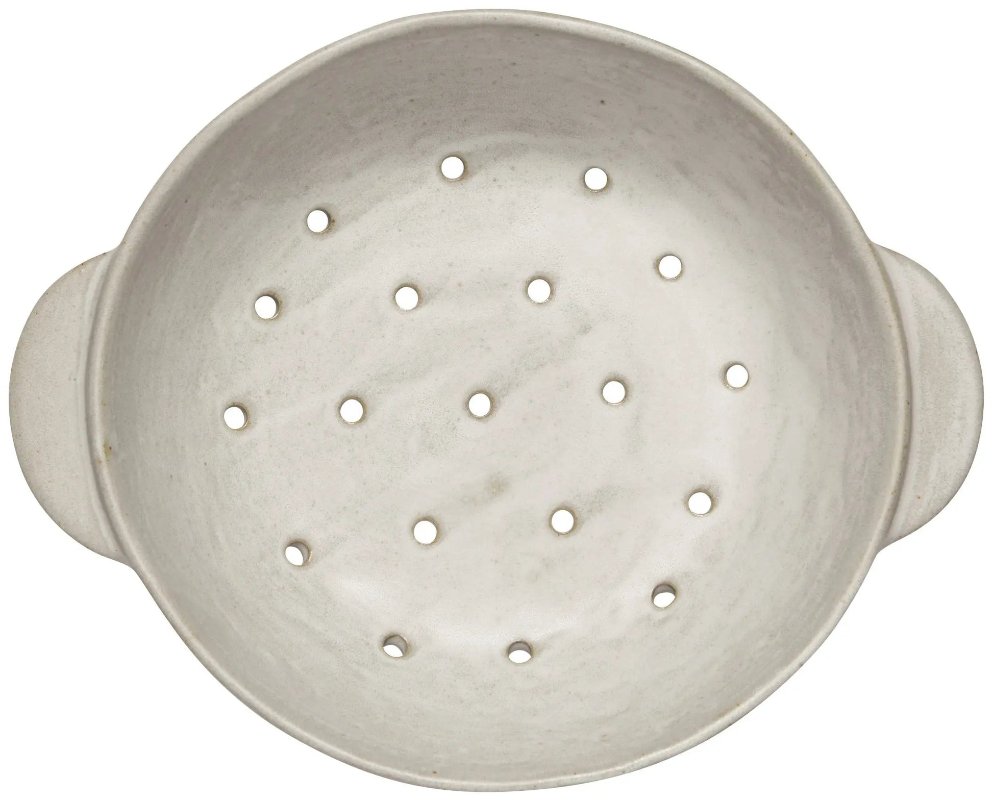 Ivory Ceramic Colander Bowl – Large - Petite Thuet & Co.