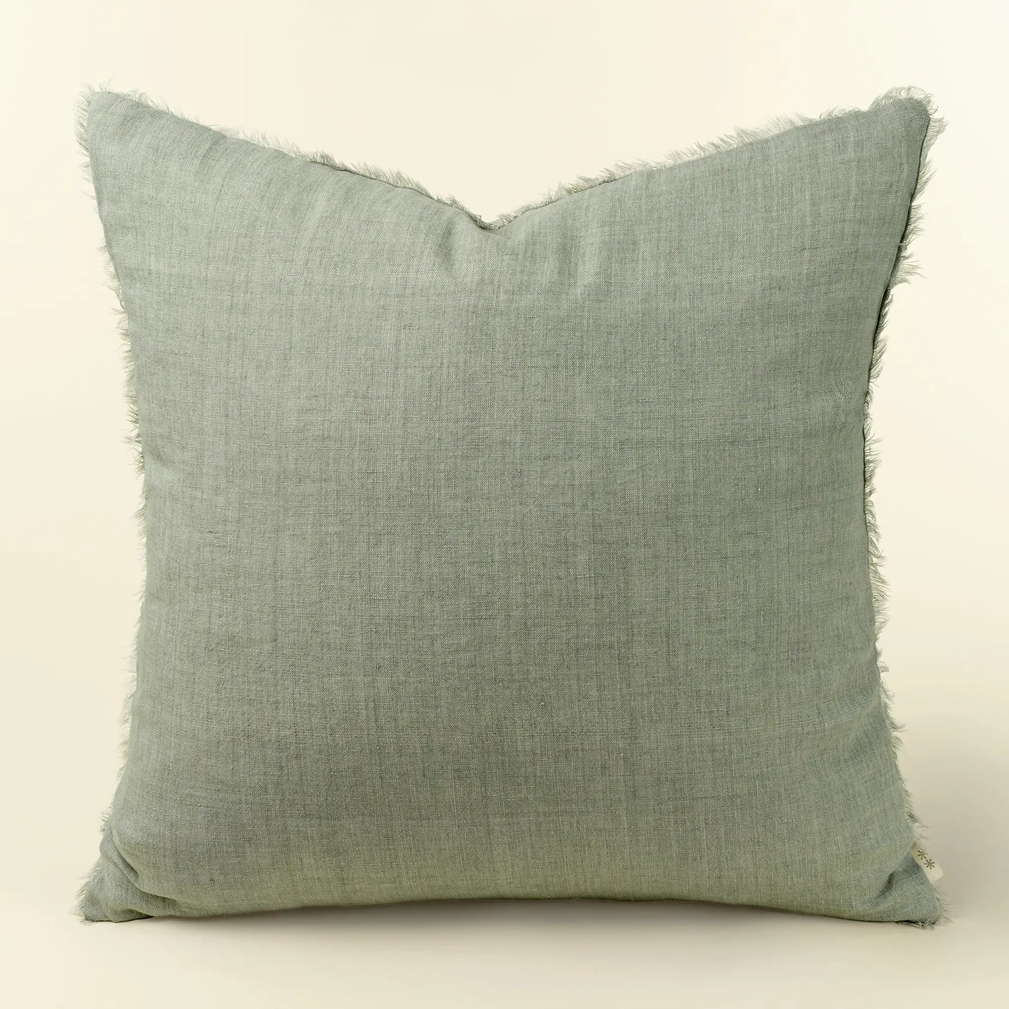 Lina Linen Pillow, Flint Grey