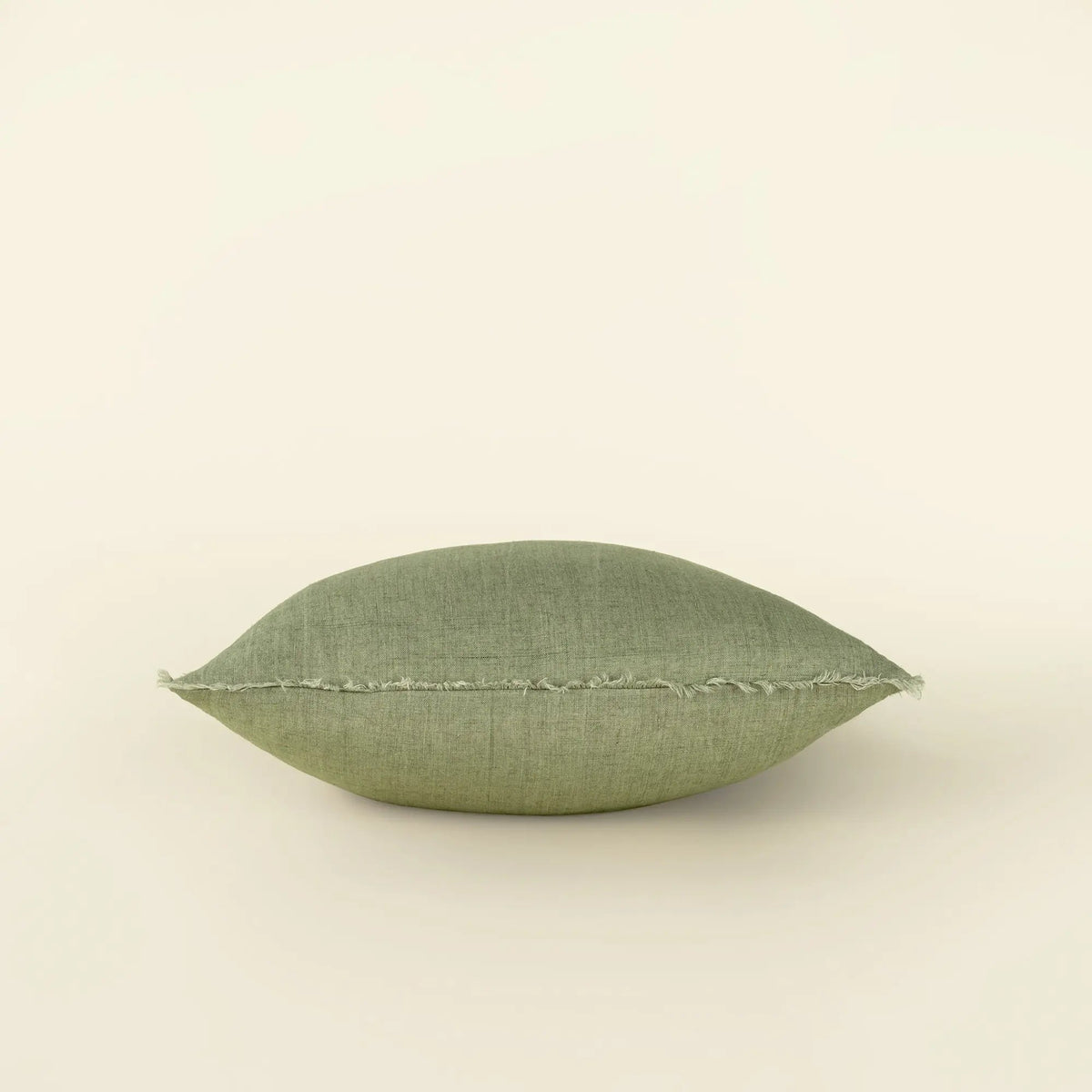 Lina Linen Pillow, Celery Root Green - Petite Thuet & Co.