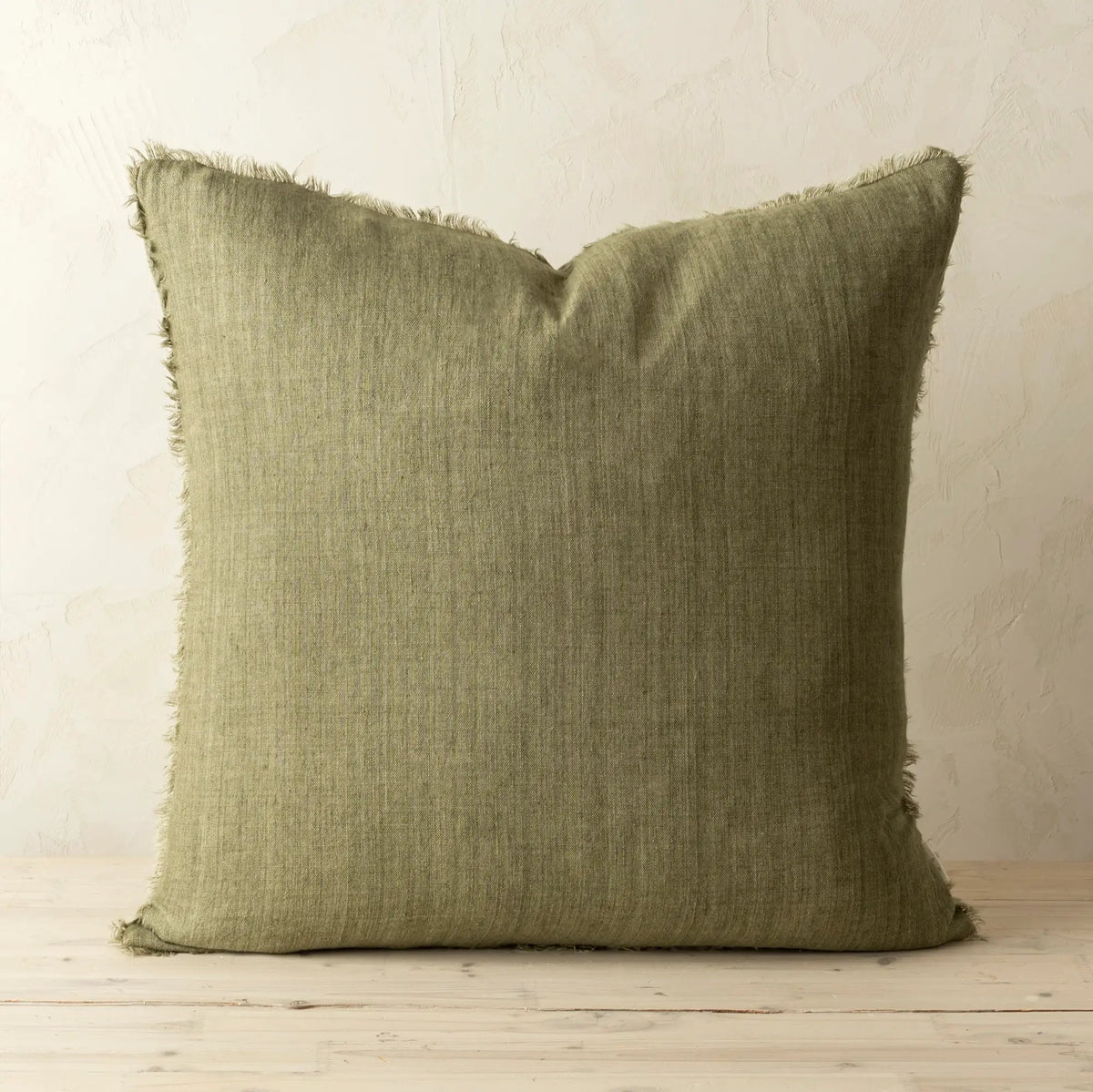 Lina Linen Pillow, Kelp Green - Petite Thuet & Co.