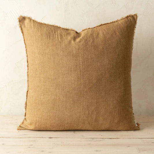 Lina Linen Pillow, Tawny - Petite Thuet & Co.