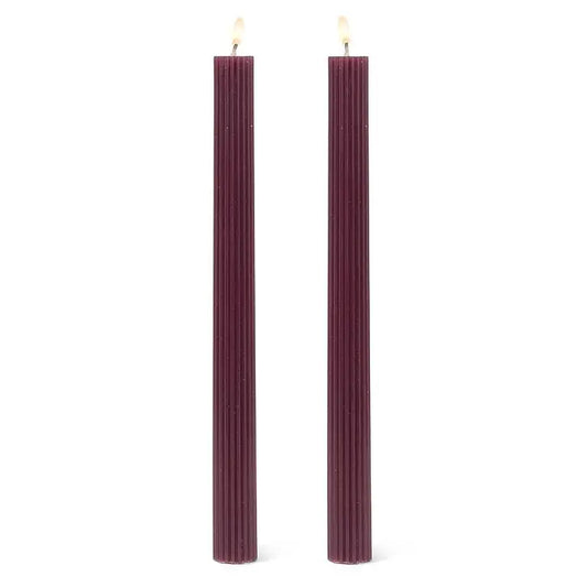Jelly Bean Ridged Taper Candle