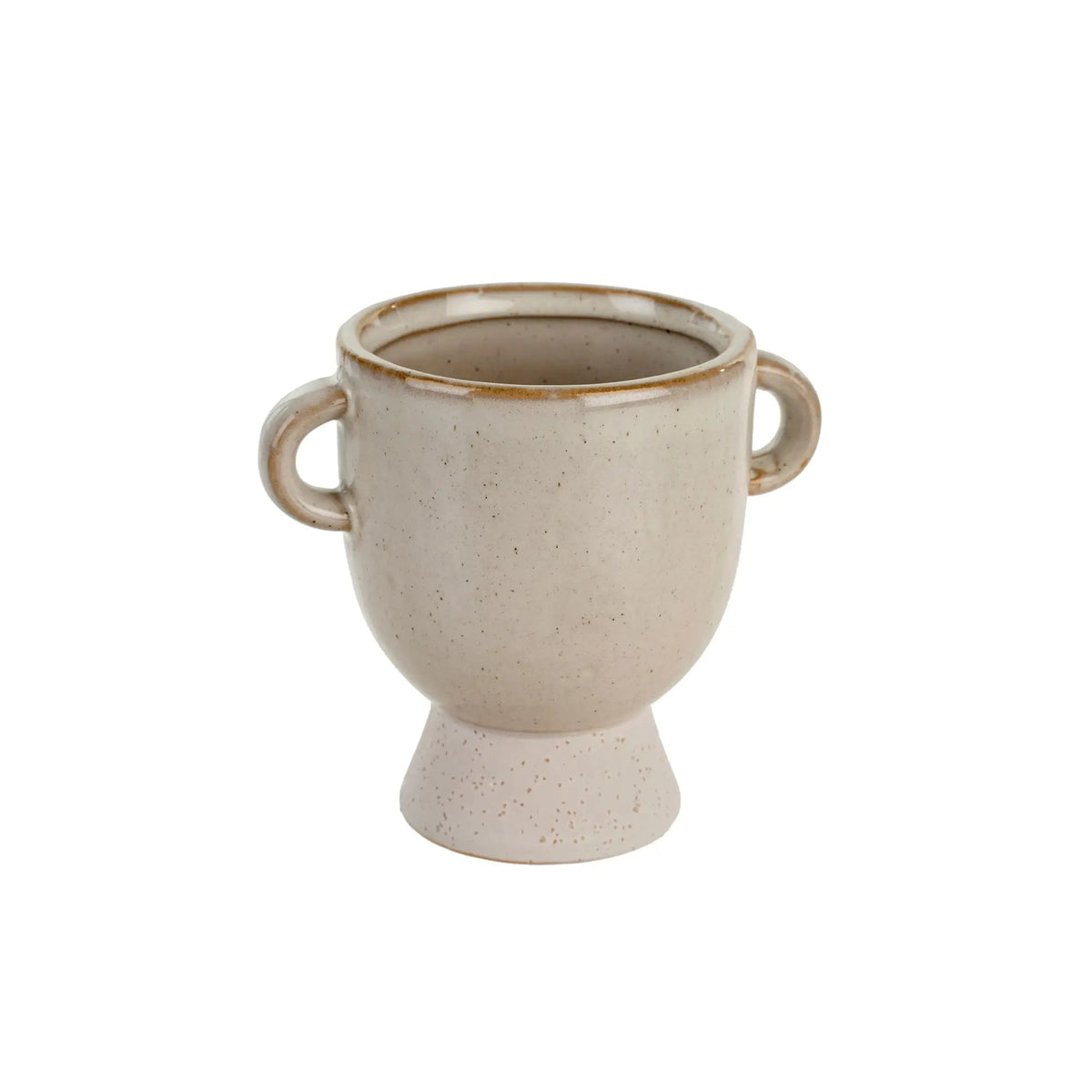 Pedestal Ceramic Pot – Large - Petite Thuet & Co.