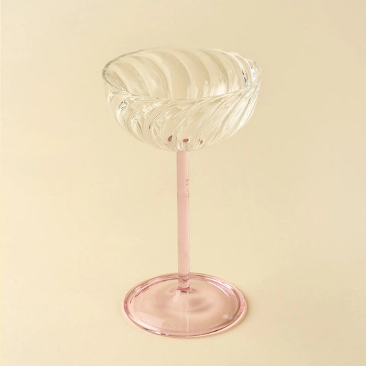 Pink Coupe Glass - Petite Thuet & Co.