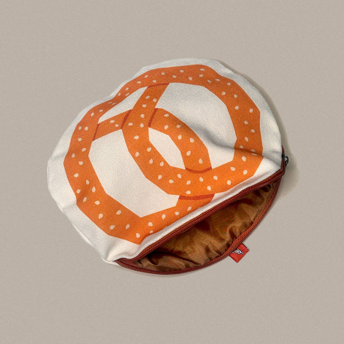 Pretzel Canvas Zipper Pouch & Pencil Case - Petite Thuet & Co.