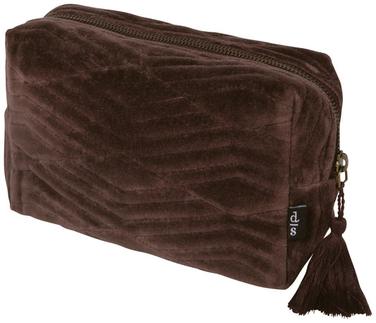 Quilted Cosmetic Bag – Fig - Petite Thuet & Co.