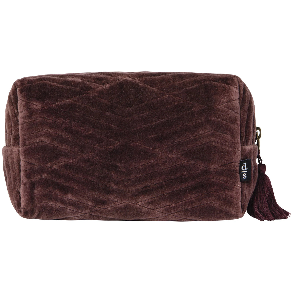Quilted Cosmetic Bag – Fig - Petite Thuet & Co.