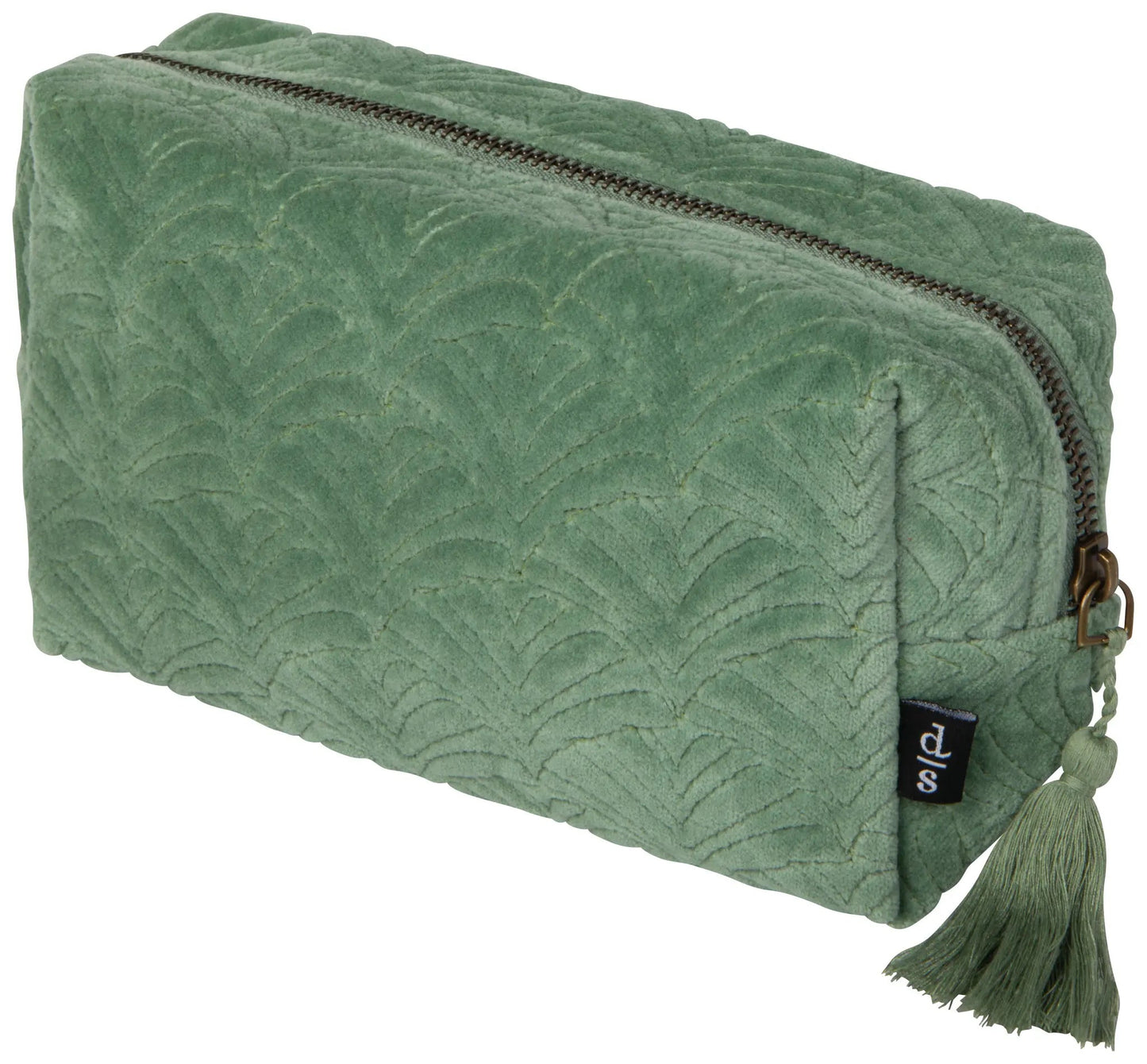 Quilted Cosmetic Bag – Jade - Petite Thuet & Co.