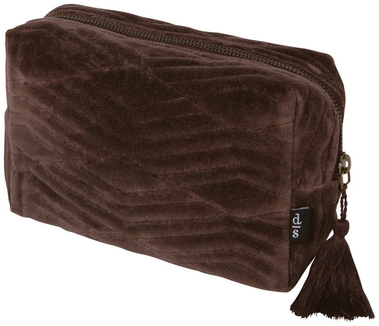 Quilted Cosmetic Bag – Fig