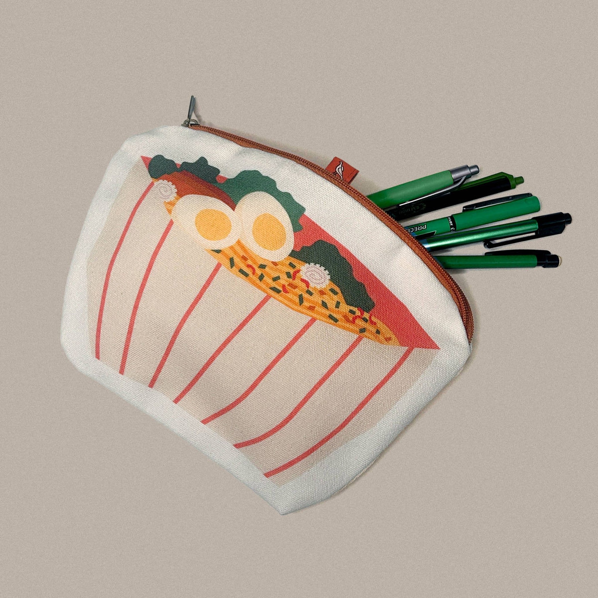 Ramen Bowl Canvas Zipper Pouch & Pencil Case - Petite Thuet & Co.