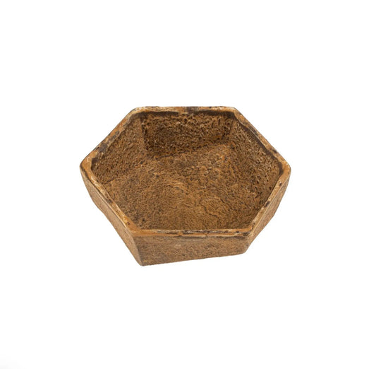 Rust Geo Aluminum Catchall Dish - Petite Thuet & Co.