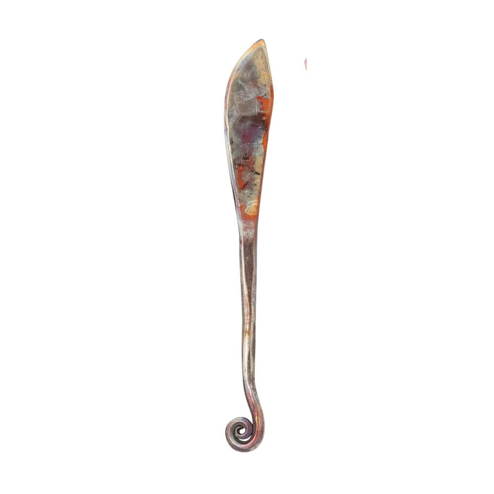 Spiral Handle Copper Canapé Knife