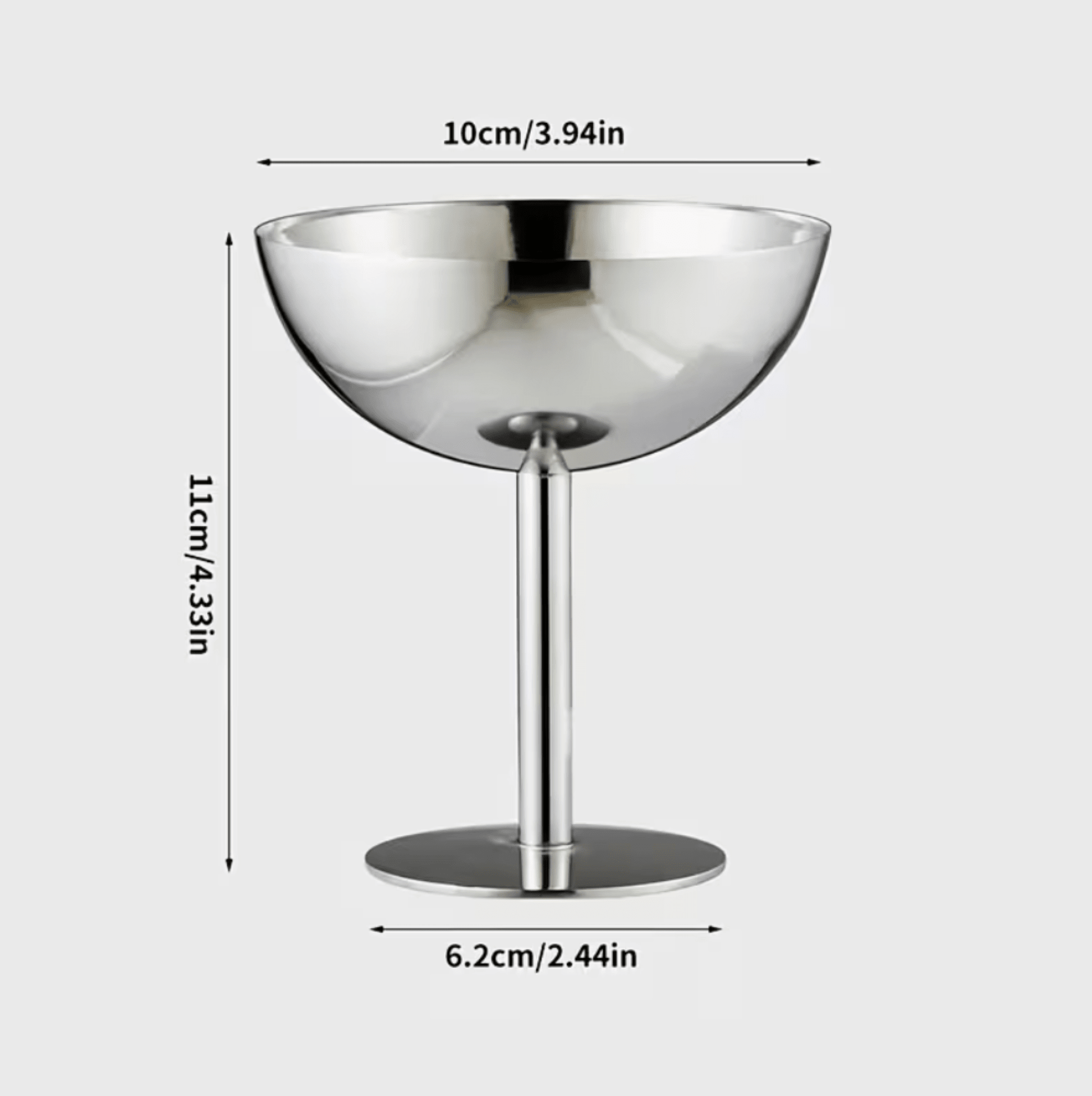 Stainless Steel Coupe - Petite Thuet & Co.
