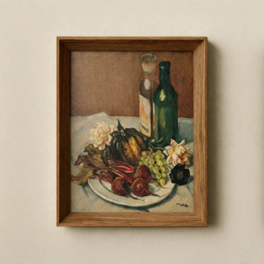Still Life with Beets & Squash – Framed Canvas Wall Art - Petite Thuet & Co.