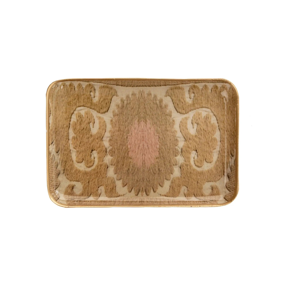 Sunrise Suzani Enameled Catchall Tray – Small - Petite Thuet & Co.