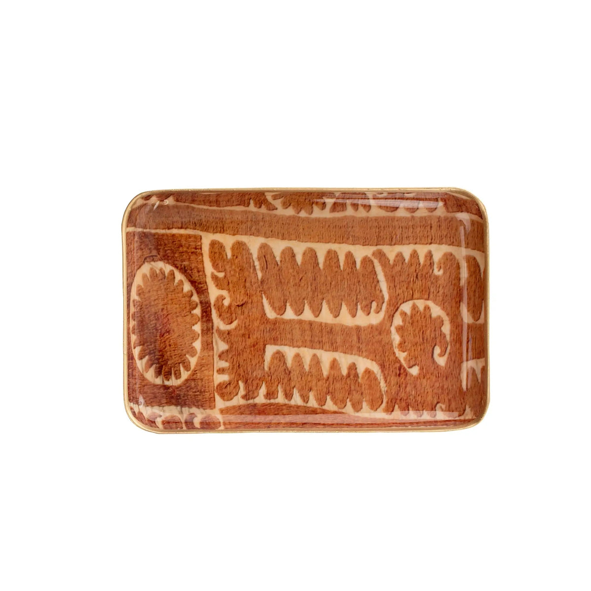 Sunset Suzani Enameled Catchall Tray – Small - Petite Thuet & Co.