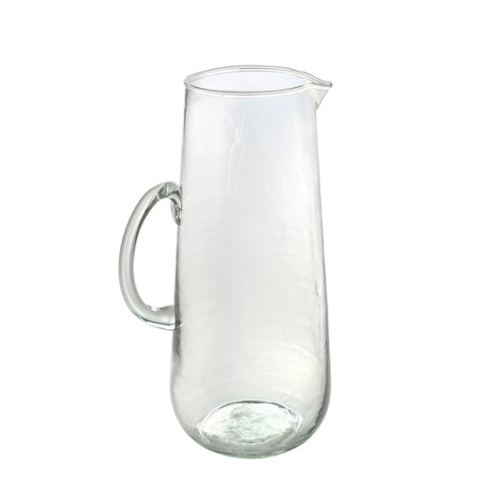 Mouth Blown Glass Pitcher – Tall