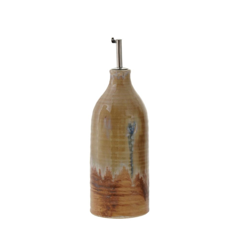 Stoneware Oil Dispenser, Tan