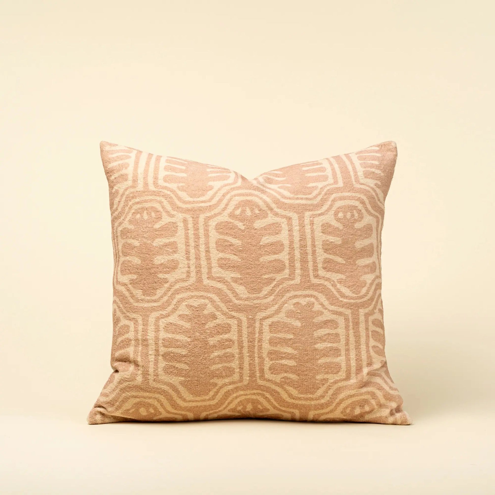 Terracotta Pink Botanical Throw Pillow - Petite Thuet & Co.