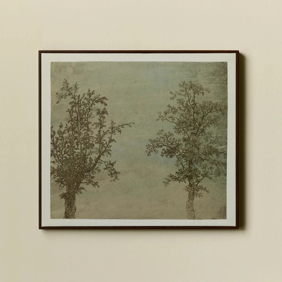 The Two Trees – Hercules Segers Framed Canvas Print - Petite Thuet & Co.
