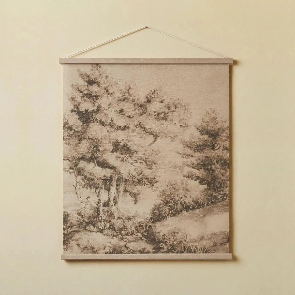 Verdure Forest Landscape – Linen Tapestry Wall Hanging - Petite Thuet & Co.