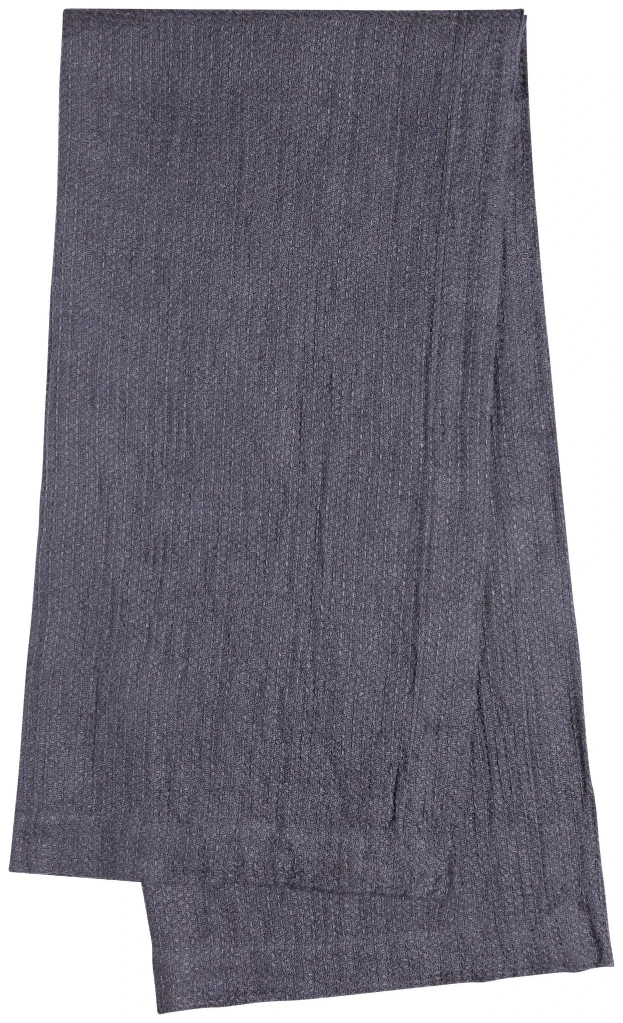 Waffle Linen Sauna Body Towel — Charcoal - Petite Thuet & Co.