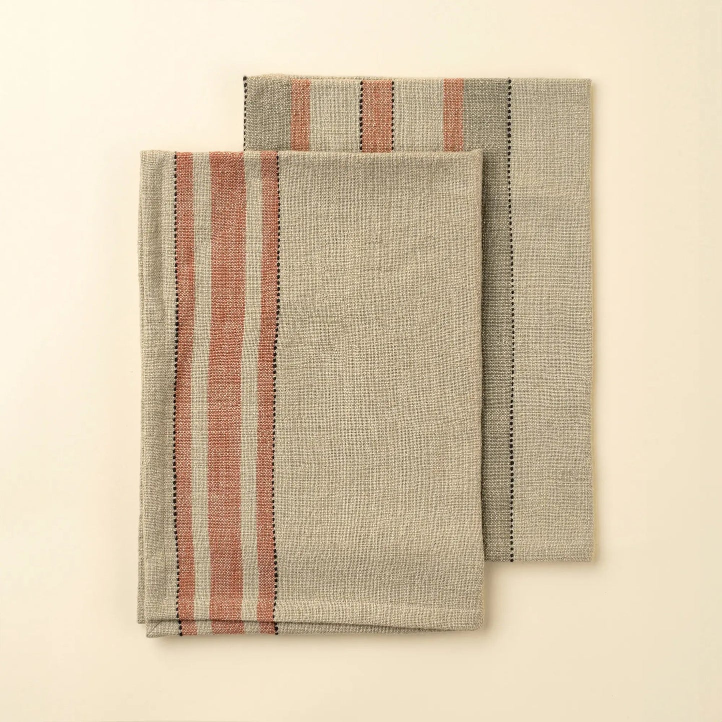 Woven Stripe Tea Towels – Set of 2 - Petite Thuet & Co.