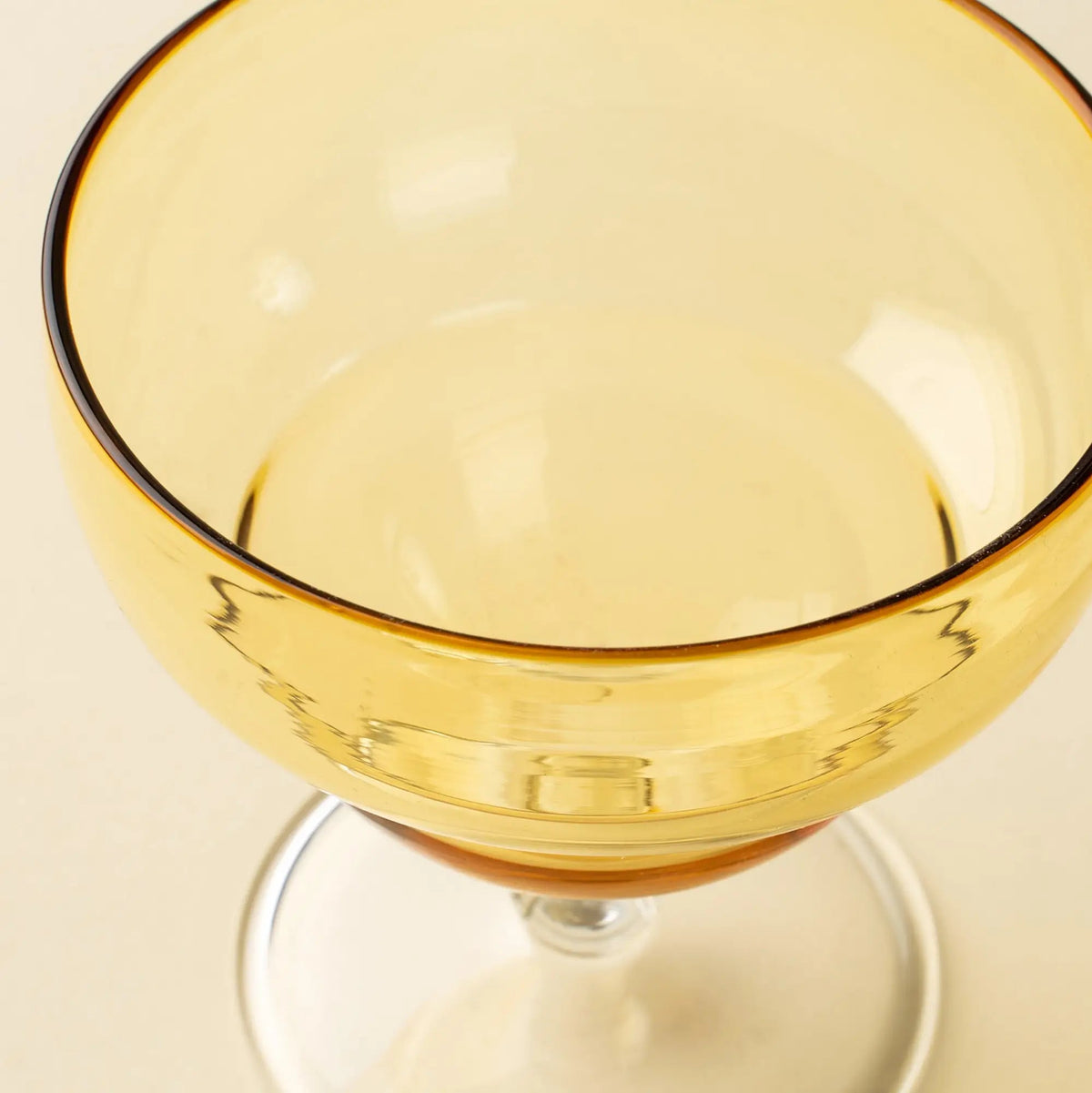 Yellow Savoy Coupe Glass - Petite Thuet & Co.