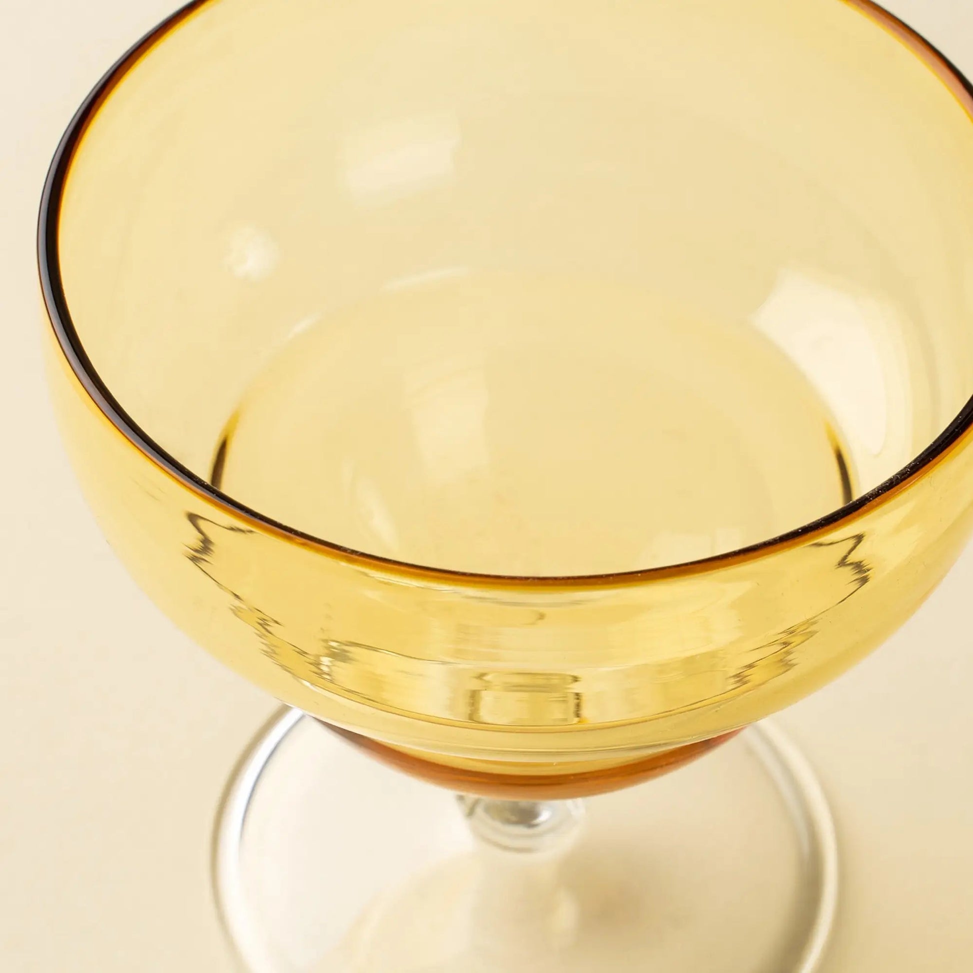 Yellow Savoy Coupe Glass - Petite Thuet & Co.