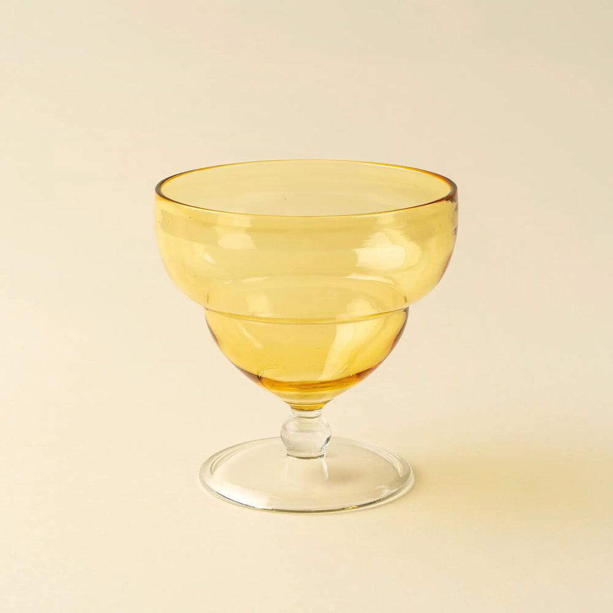 Yellow Savoy Coupe Glass - Petite Thuet & Co.