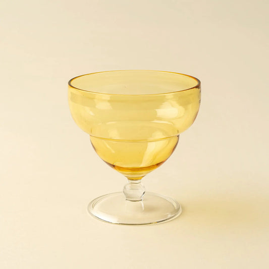 Yellow Savoy Coupe Glass - Petite Thuet & Co.